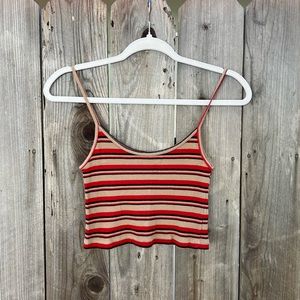 Brandy Melville Stripe Cropped Top